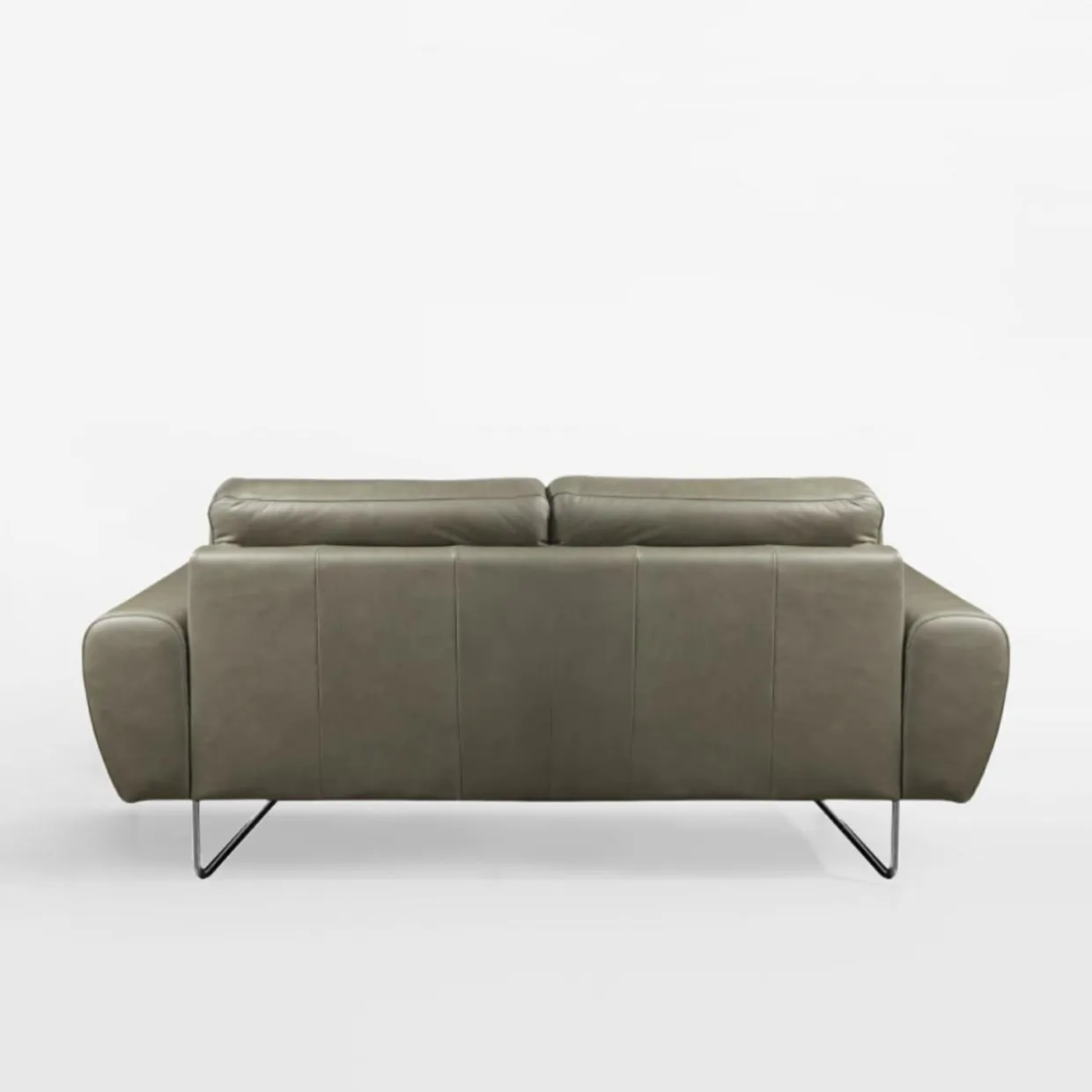 Sofa skórzana 2 osobowa SPRING szara