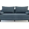 Sofa szara VAMOS nóżki czarne