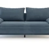 Sofa szara VAMOS nóżki orzech