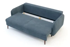 Sofa szara VAMOS nóżki orzech