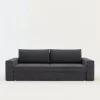 Sofa szara z kieszenią LOLLY