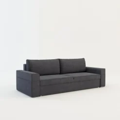 Sofa szara z kieszenią LOLLY