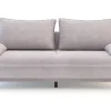 Sofa szaroróżowa VAMOS nóżki buk