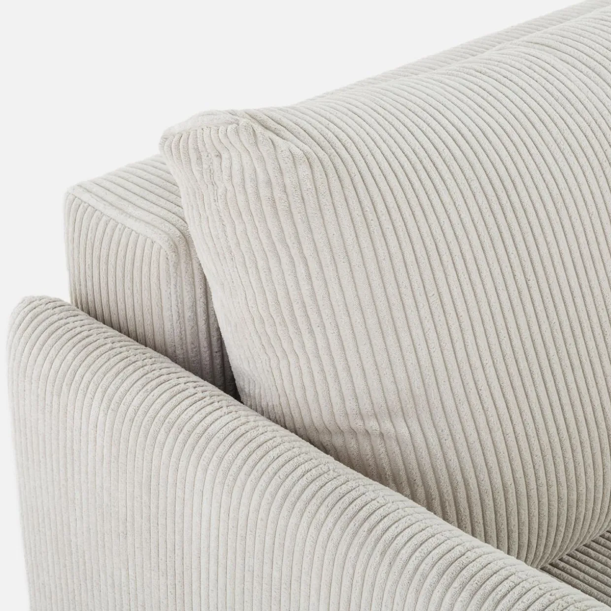 Sofa sztruksowa jasnobeżowa SORRENTO NEW