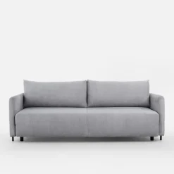 Sofa sztruksowa jasnoszara SORRENTO NEW