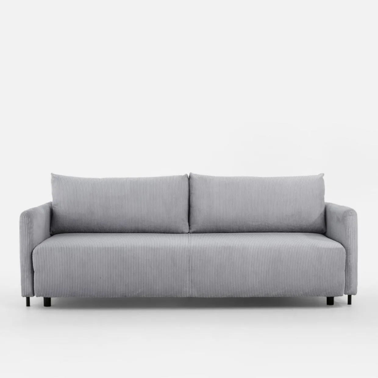 Sofa sztruksowa jasnoszara SORRENTO NEW