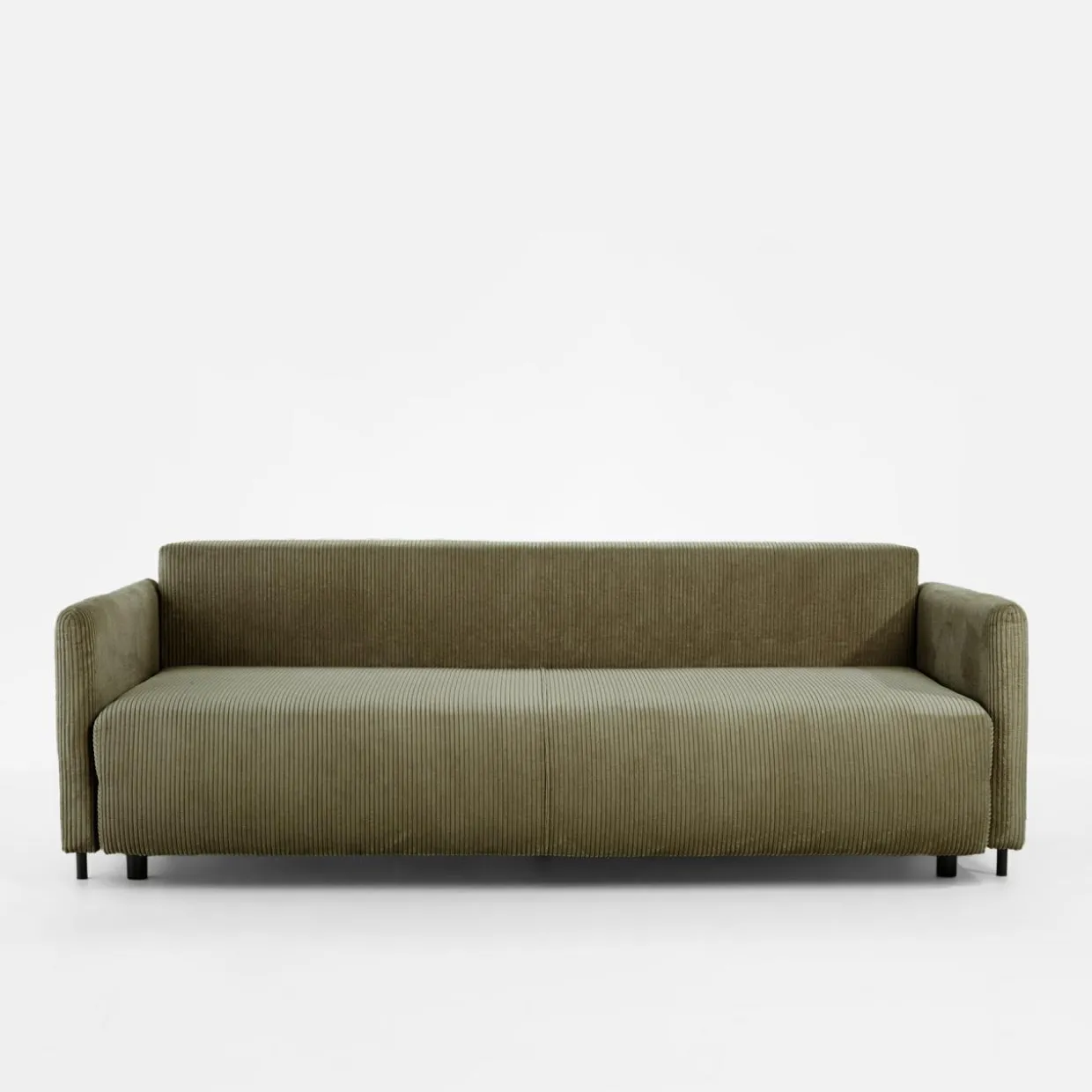 Sofa sztruksowa oliwkowa SORRENTO NEW