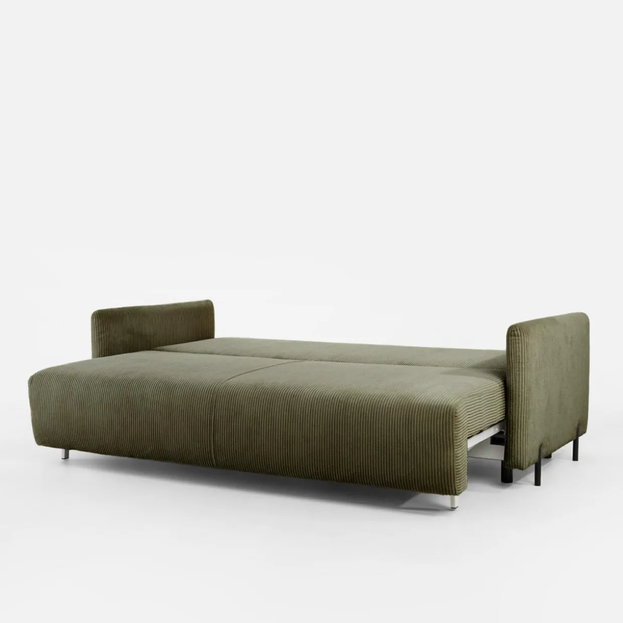 Sofa sztruksowa oliwkowa SORRENTO NEW
