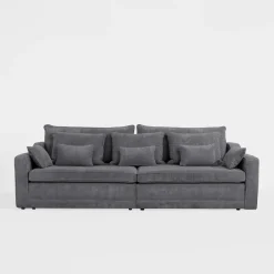 Sofa sztruksowa rozkładana podwójnie EVORA