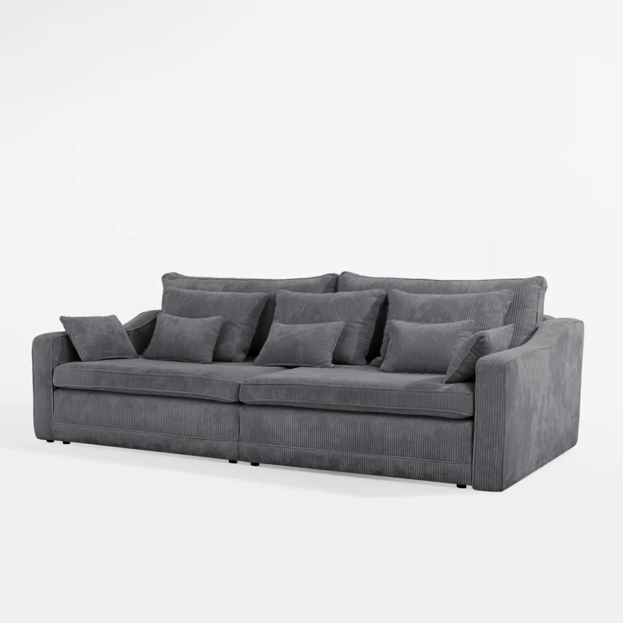 Sofa sztruksowa rozkładana podwójnie EVORA