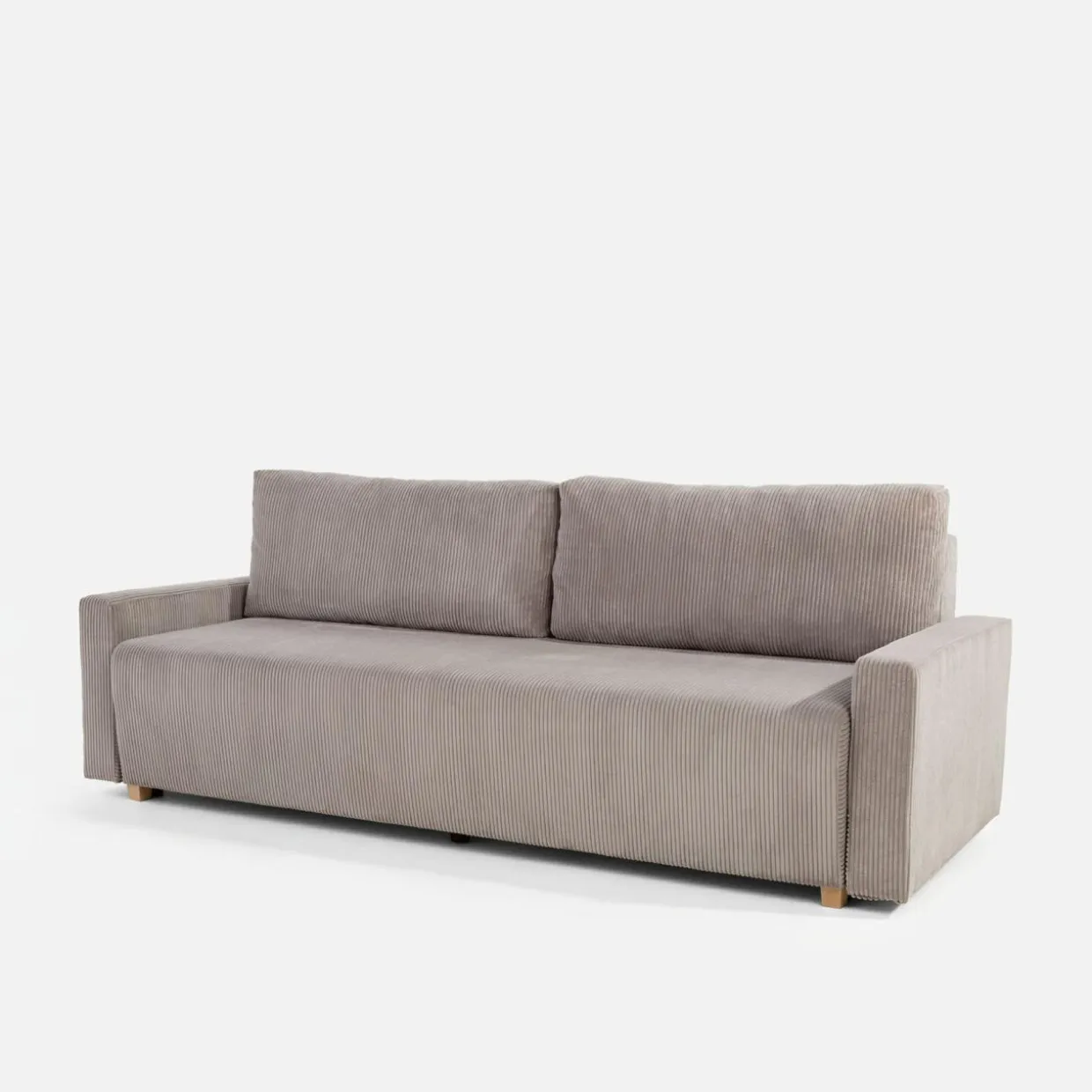 Sofa sztruksowa szara DIEGO