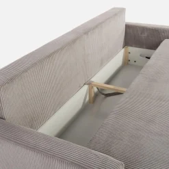 Sofa sztruksowa szara DIEGO