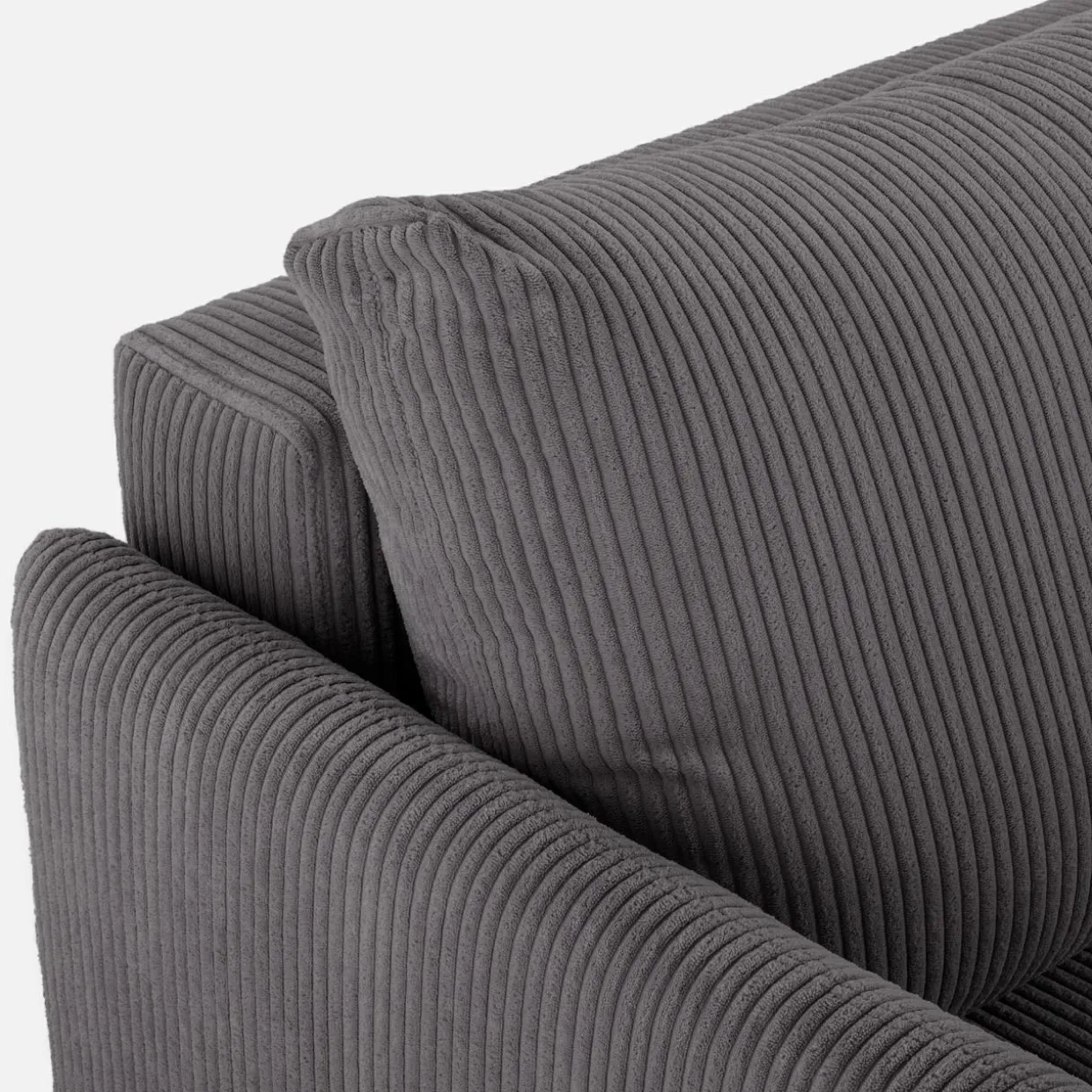 Sofa sztruksowa szara SORRENTO NEW