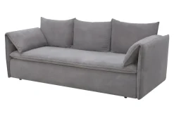 Sofa sztruksowa szara SUNNY