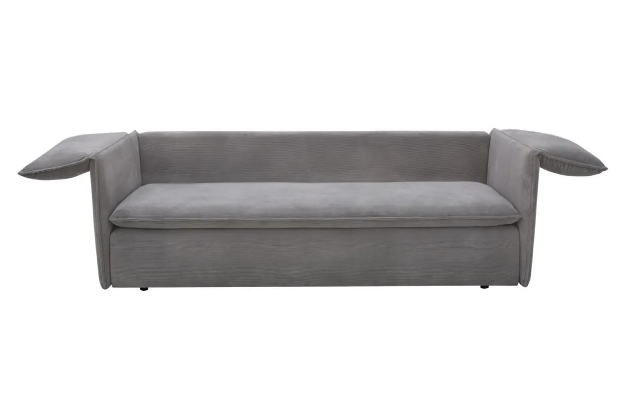 Sofa sztruksowa szara SUNNY