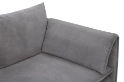 Sofa sztruksowa szara SUNNY