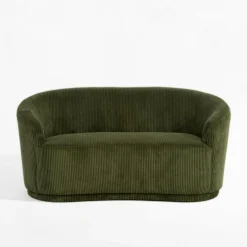 Sofa sztruksowa zielona SNUGLA