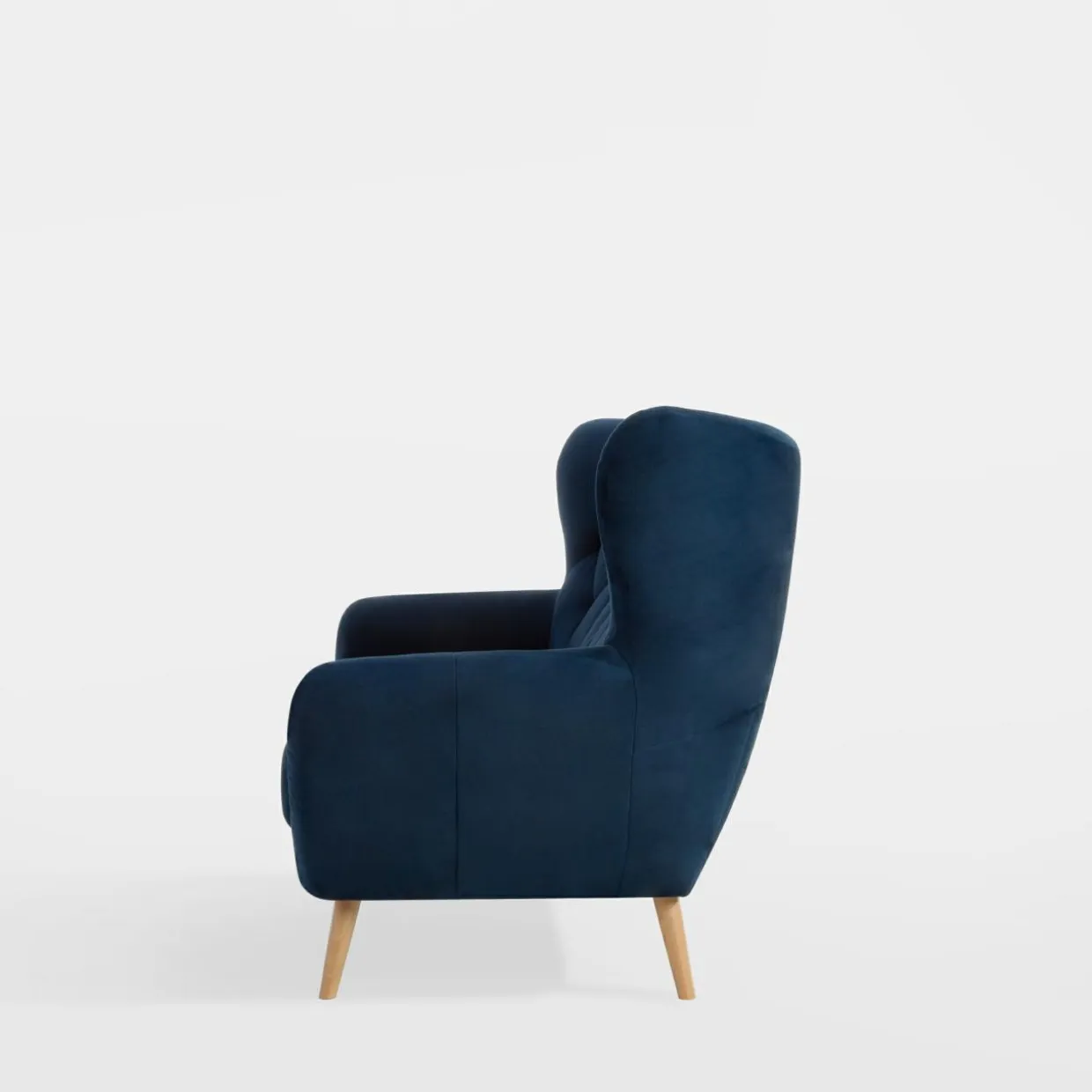 Sofa uszak 3-osobowa ciemnoniebieska KELSO