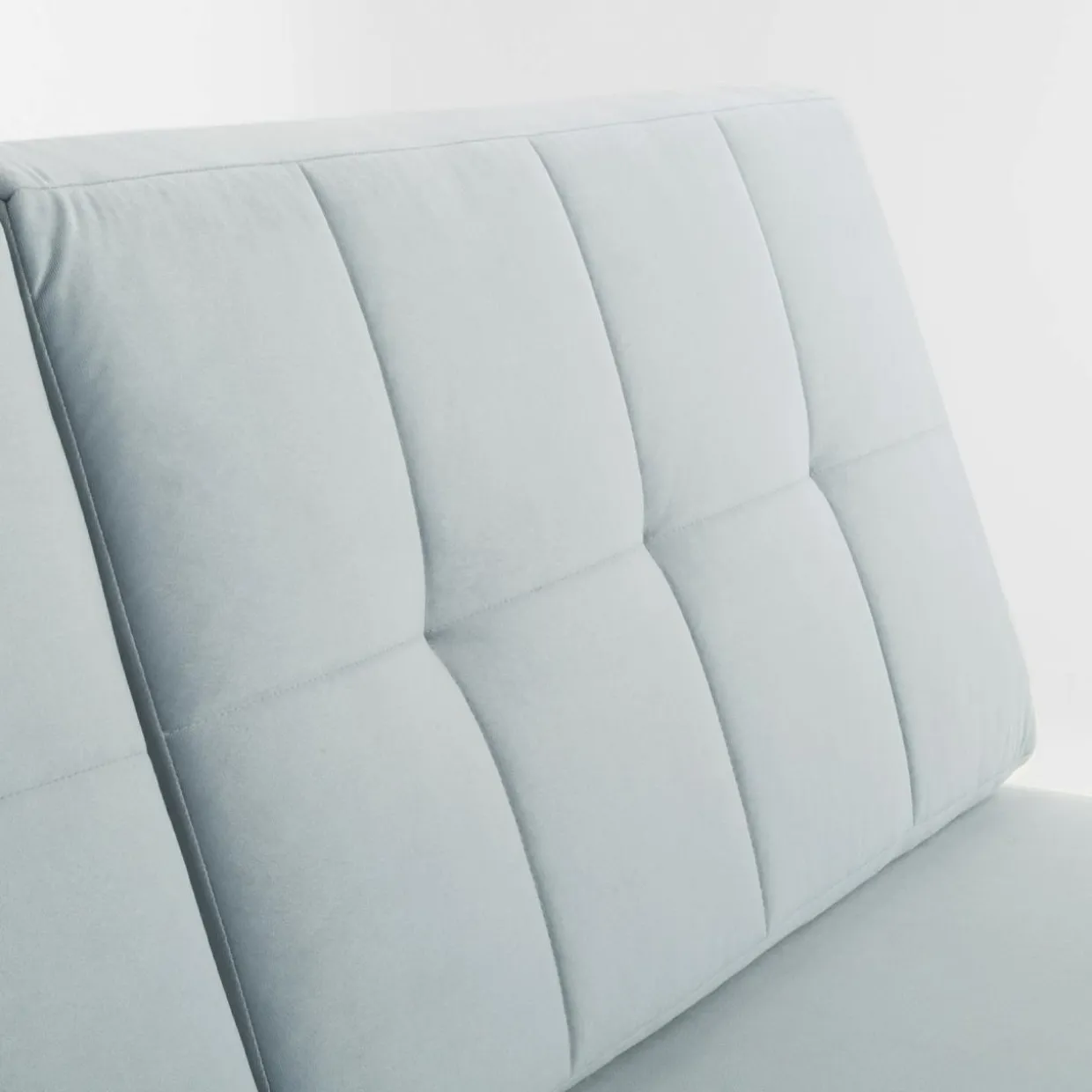 Sofa welurowa błękitna LILI