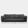 Sofa welurowa ciemnoszara VOCAL