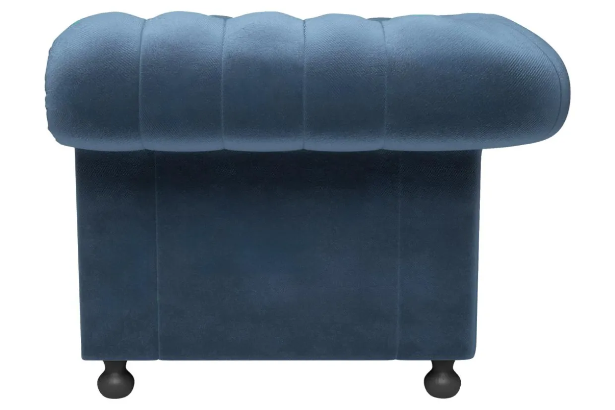 Sofa welurowa granatowa CHESTER