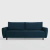 Sofa welurowa granatowa ROMA