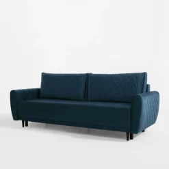 Sofa welurowa granatowa ROMA