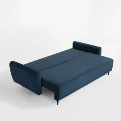 Sofa welurowa granatowa ROMA
