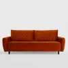 Sofa welurowa ruda ROMA