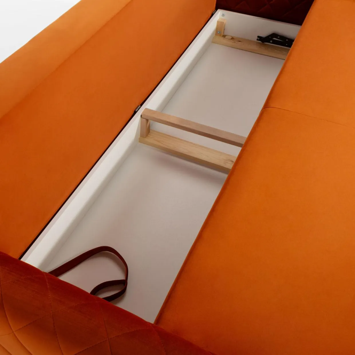 Sofa welurowa ruda ROMA