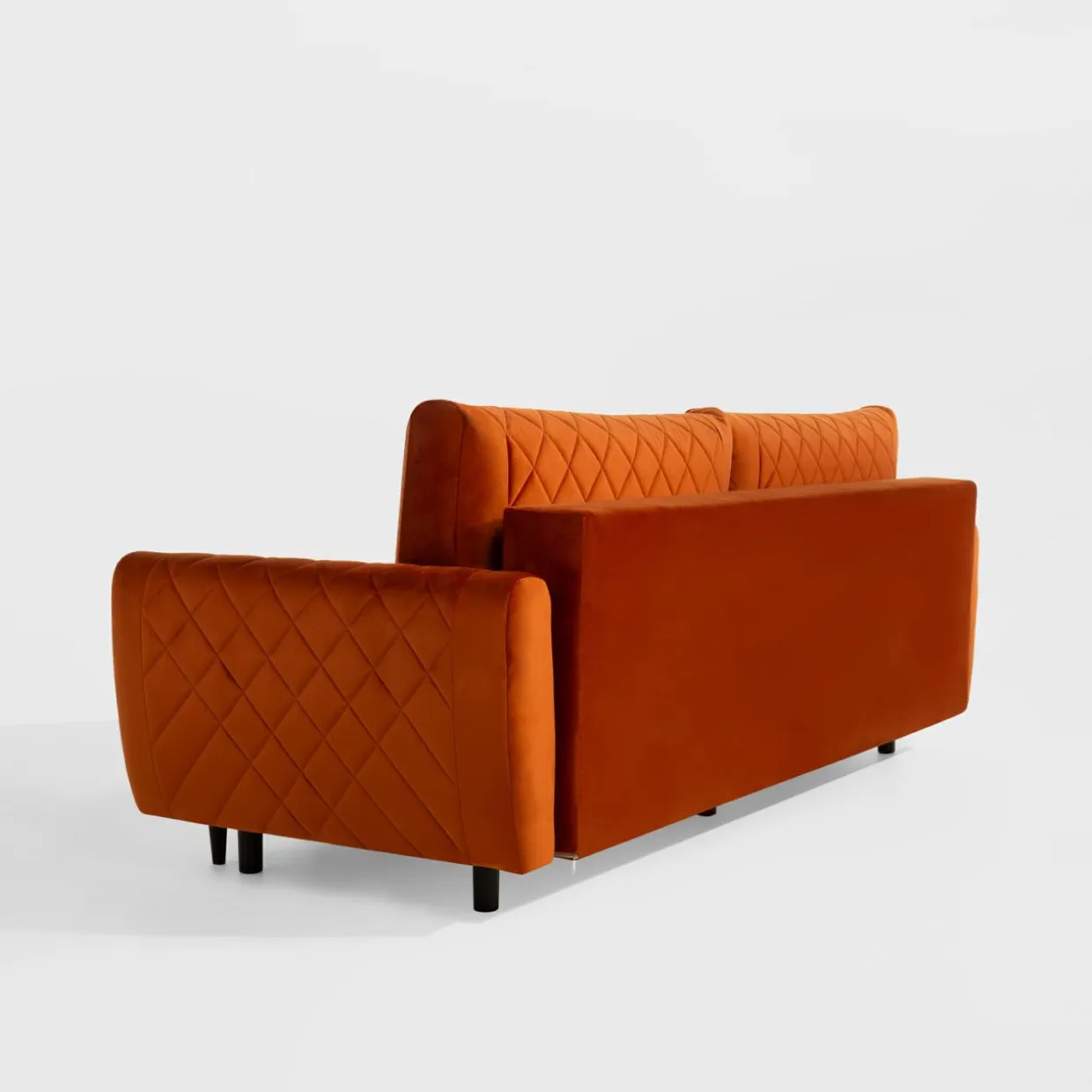 Sofa welurowa ruda ROMA