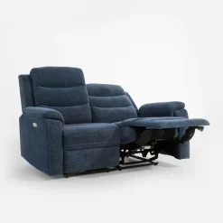 Sofa z funkcją relaks niebieska ZATRI