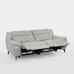 Sofa z funkcją relaks skórzana PERLE