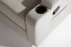 Sofa z funkcją relaks szara KAVERNO