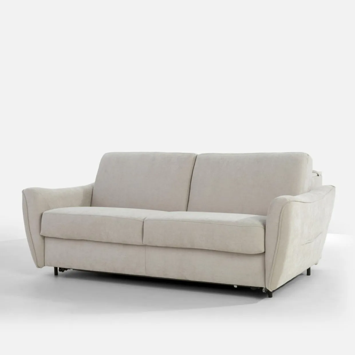 Sofa ze stelażem włoskim jasnoszara MONO II