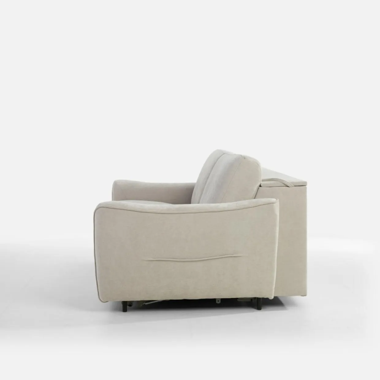 Sofa ze stelażem włoskim jasnoszara MONO II