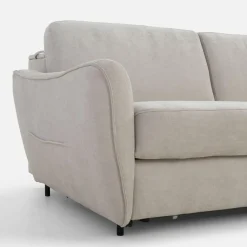 Sofa ze stelażem włoskim jasnoszara MONO II