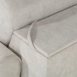 Sofa ze stelażem włoskim jasnoszara MONO II