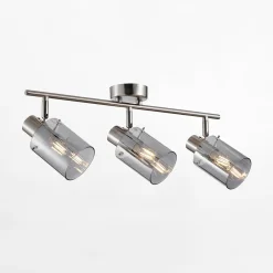 Spot regulowany 3 reflektorki srebrny SARDO