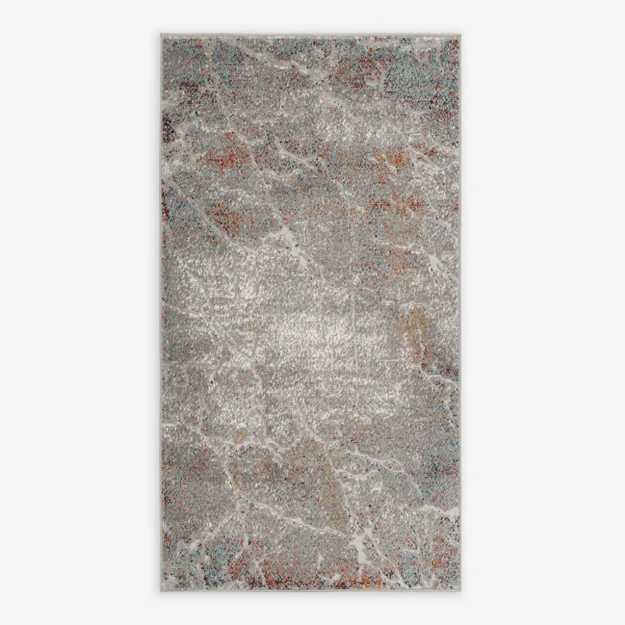 Srebrny dywan retro ADALYA, 80x150 cm