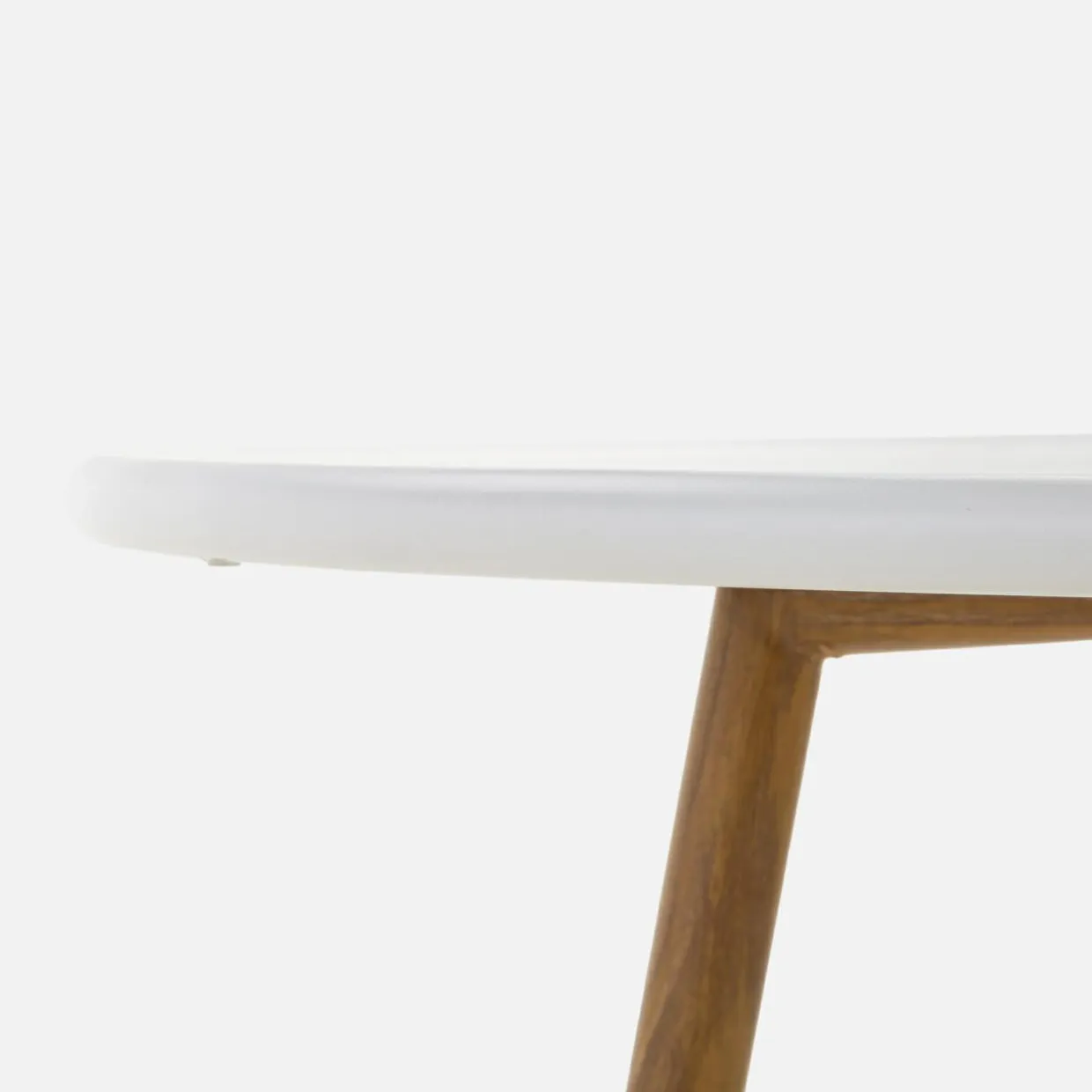 Stół ogrodowy biały LIXEL 90 cm