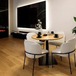 Stół okrągły drewniany 100 cm VERNI