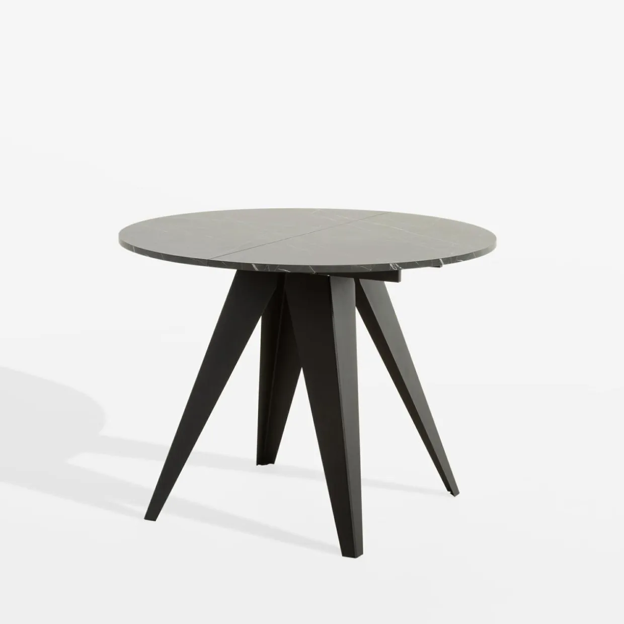 Stół okrągły rozkładany GERDON 100-138 cm