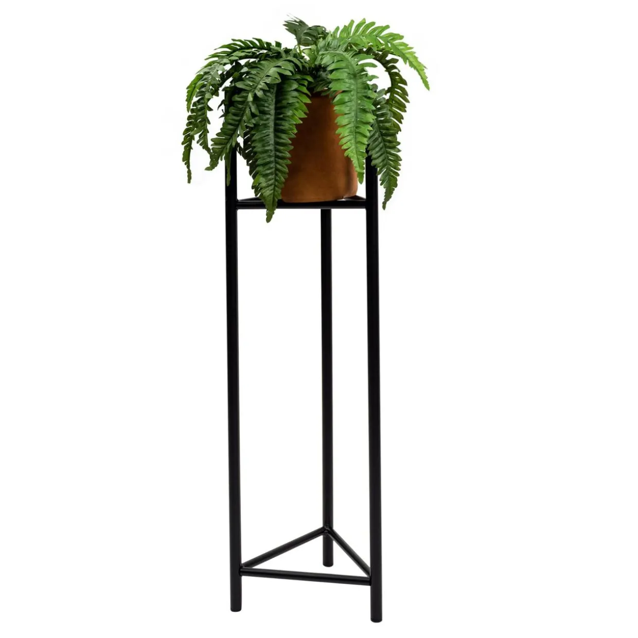 Stojak metalowy na donicę czarny SENS 75 cm