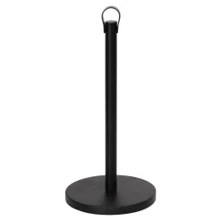 Stojak na ręcznik papierowy czarny metalowy 35 cm