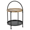 Stolik kawowy metalowy czarny 55 cm