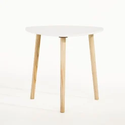 Stolik kawowy trójnóg biały 46 cm