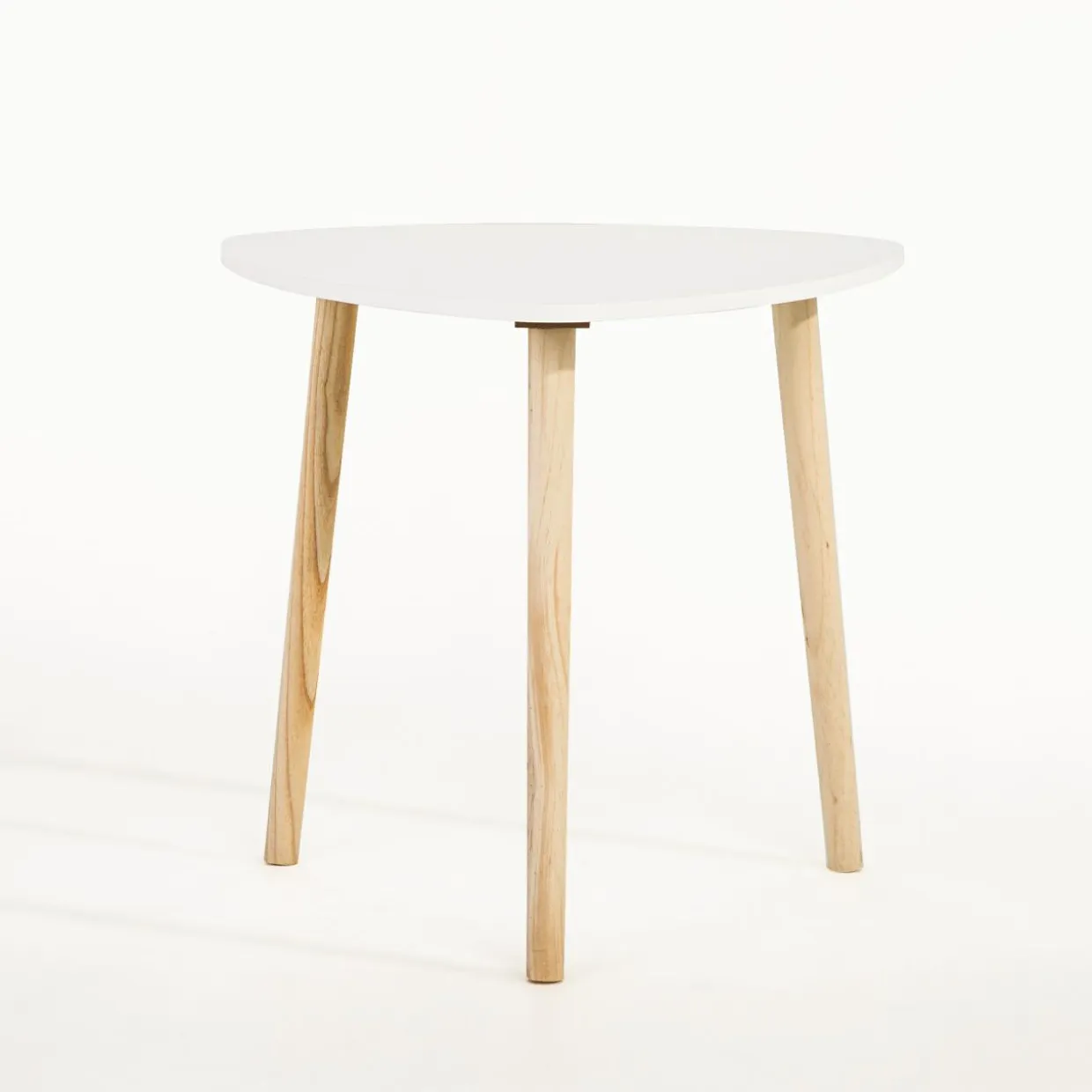 Stolik kawowy trójnóg biały 46 cm