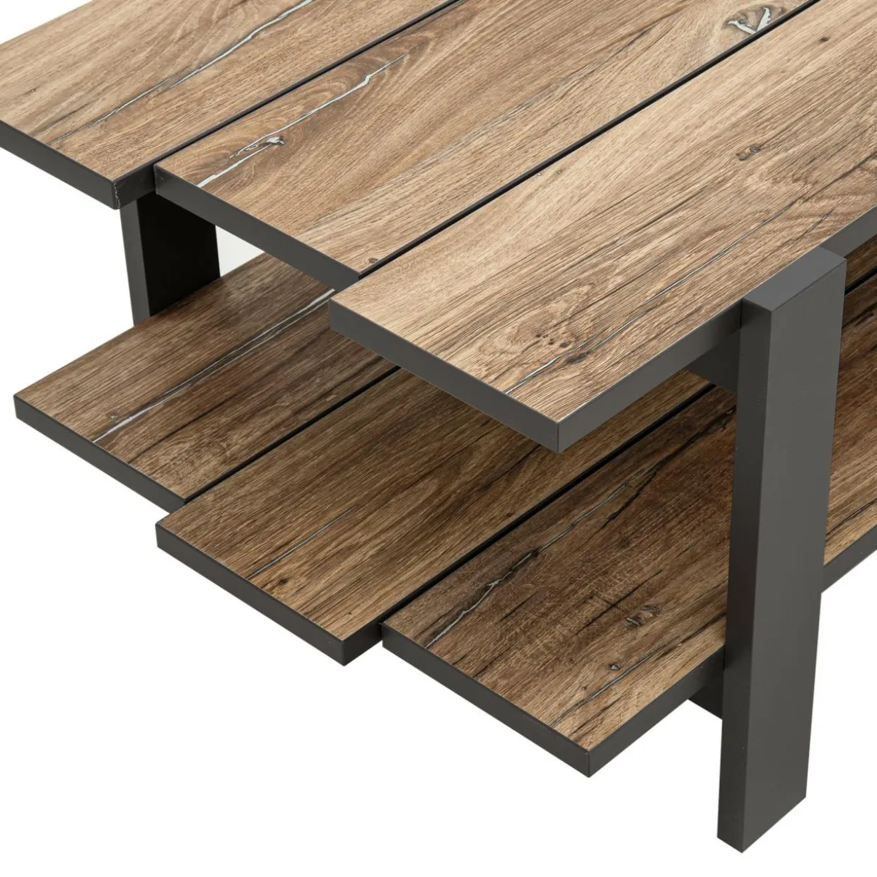Stolik kawowy z półką COFFEE TABLES szary