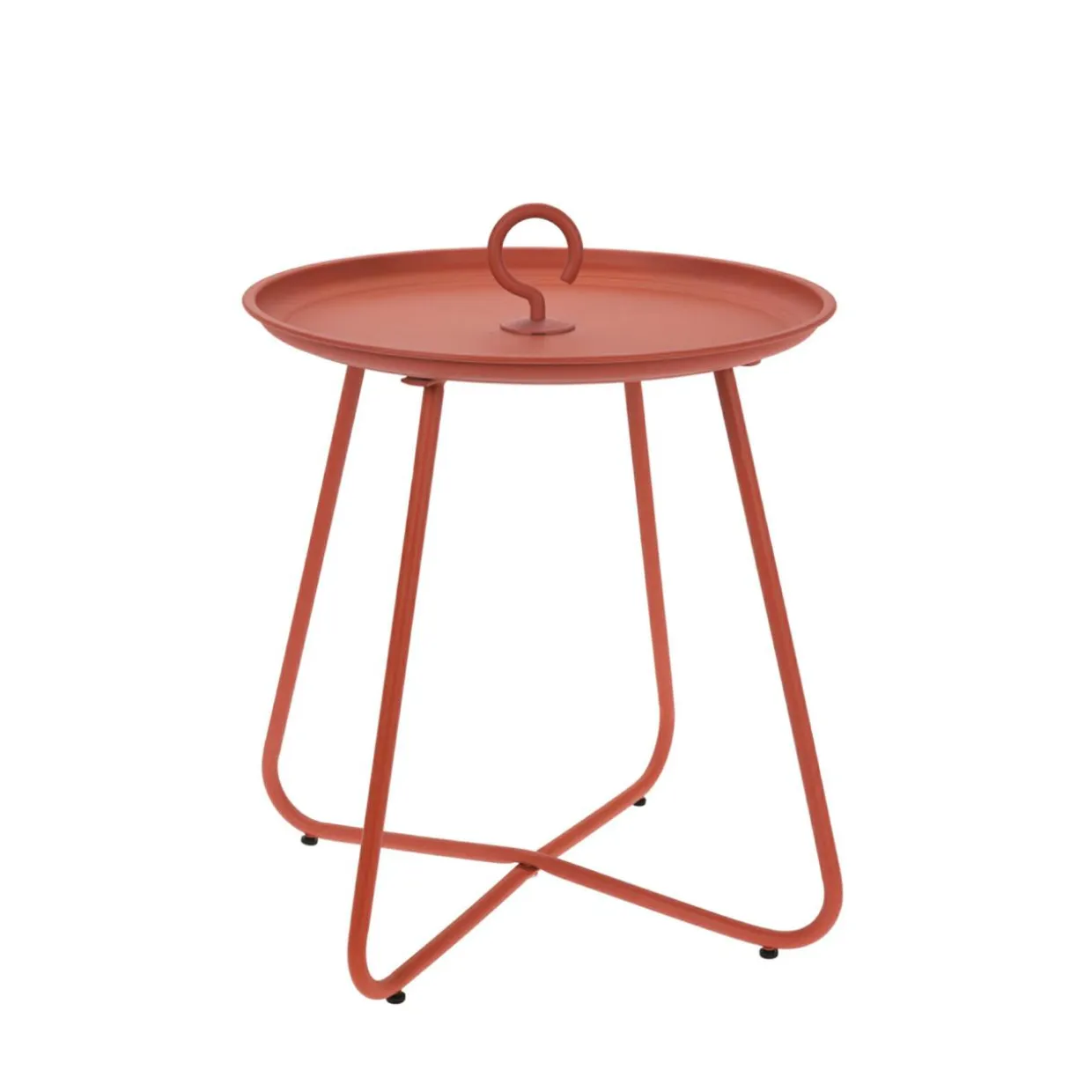 Stolik z uchwytem czerwony PEONY